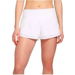 CALIA by Carrie Underwood Kick it Up Performance Short, Pure White, XL, NWT